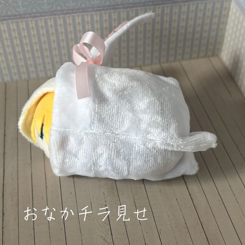 もちもちマスコット用ウサギの着ぐるみ(ホワイト&ピンク)