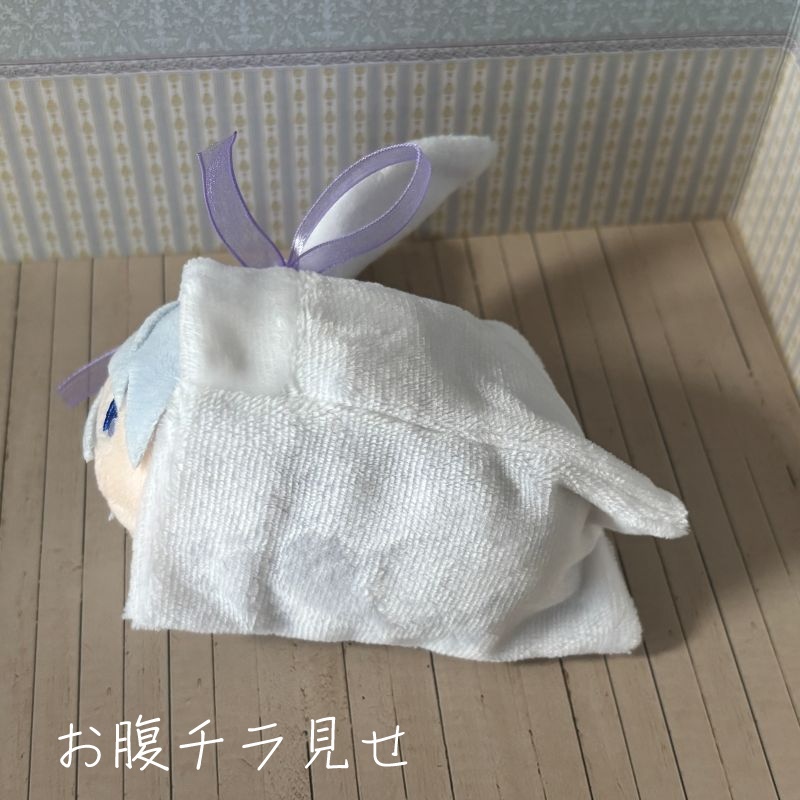 もちもちマスコット用ウサギの着ぐるみ(ホワイト&ピンク)