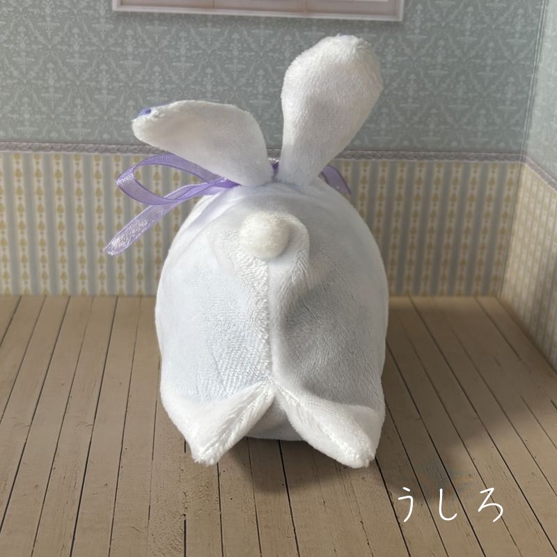 もちもちマスコット用ウサギの着ぐるみ(ホワイト&ピンク)