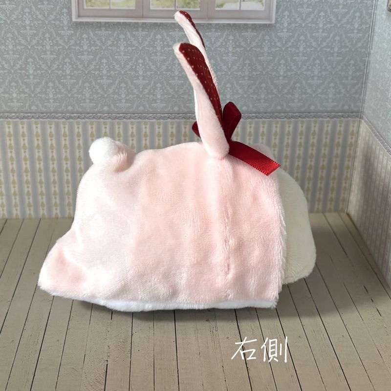 もちもちマスコット用ウサギの着ぐるみ(ホワイト&ピンク)