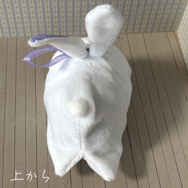 もちもちマスコット用ウサギの着ぐるみ(ホワイト&ピンク)