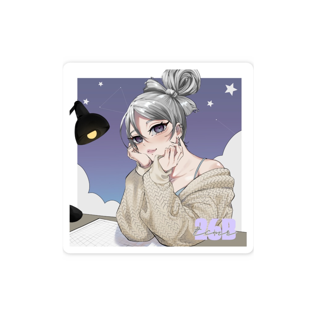 お団子ver.スマホステッカー