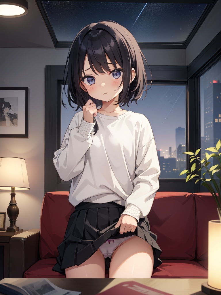 可愛い女の子達がパンツを見せてくれるイラスト集