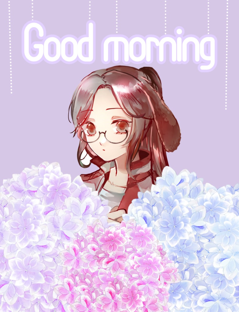 おはV素材_紫陽花