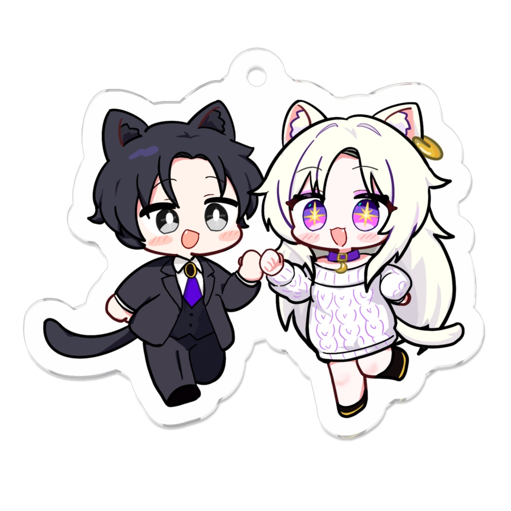 攻略夫婦猫にゃんにゃんアクキー