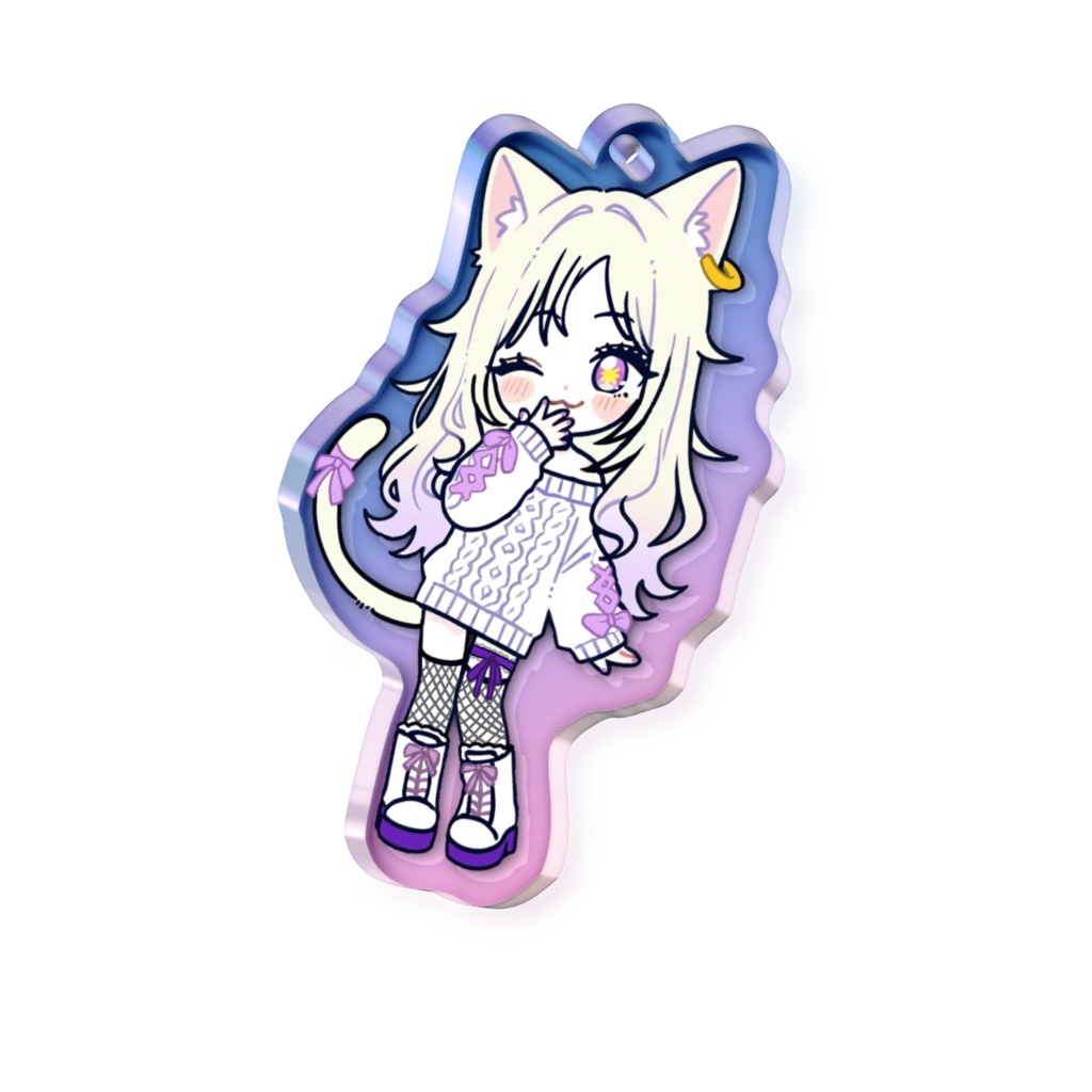 なーさんと一緒にお出かけアクキー（ウィンクver.）
