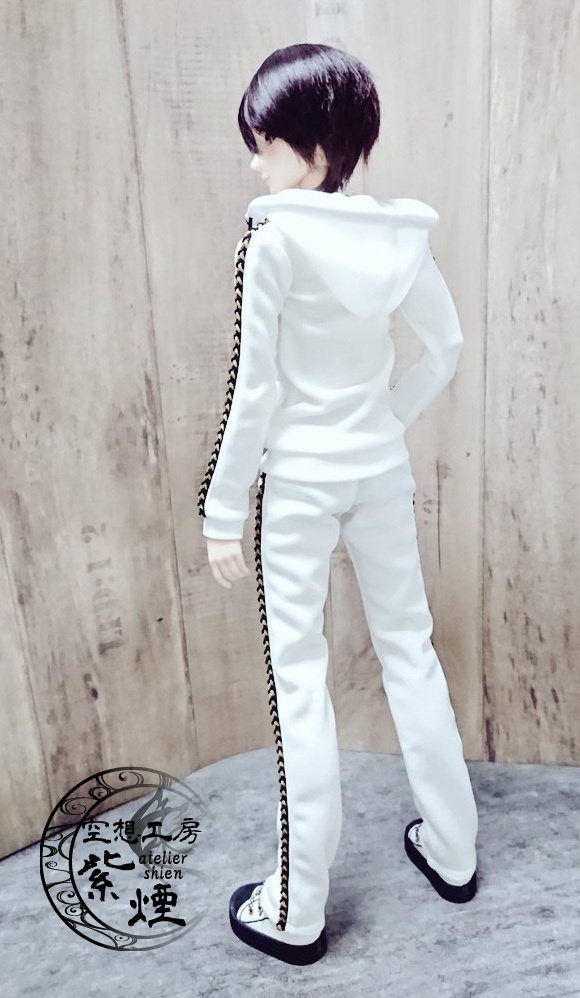 Smart Doll セットアップジャージ 白×黒