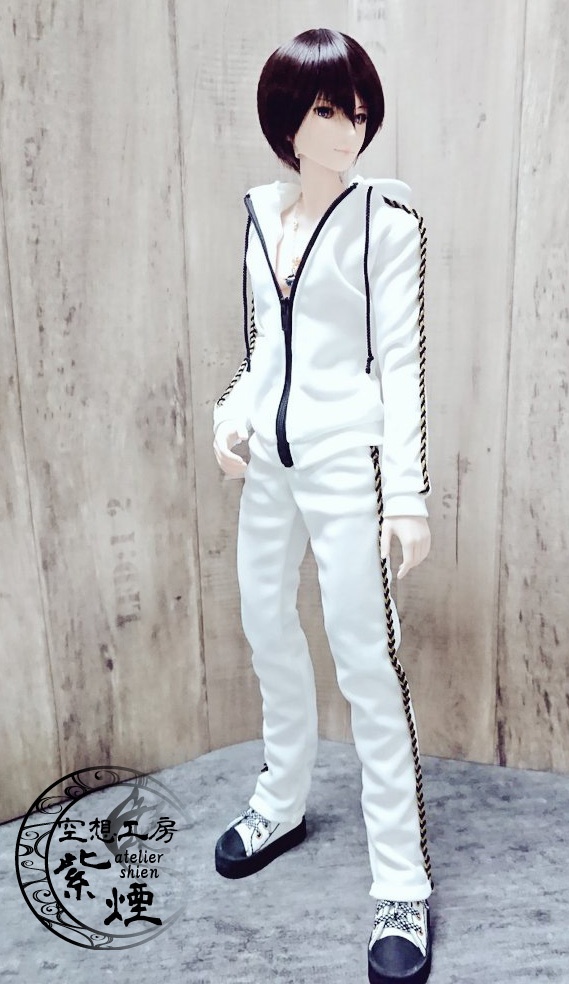 Smart Doll セットアップジャージ 白×黒