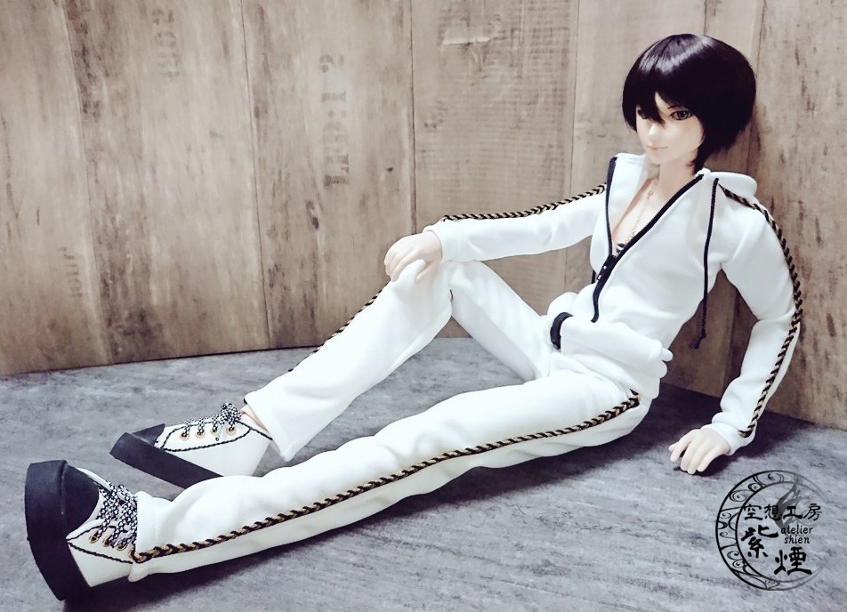 Smart Doll セットアップジャージ 白×黒