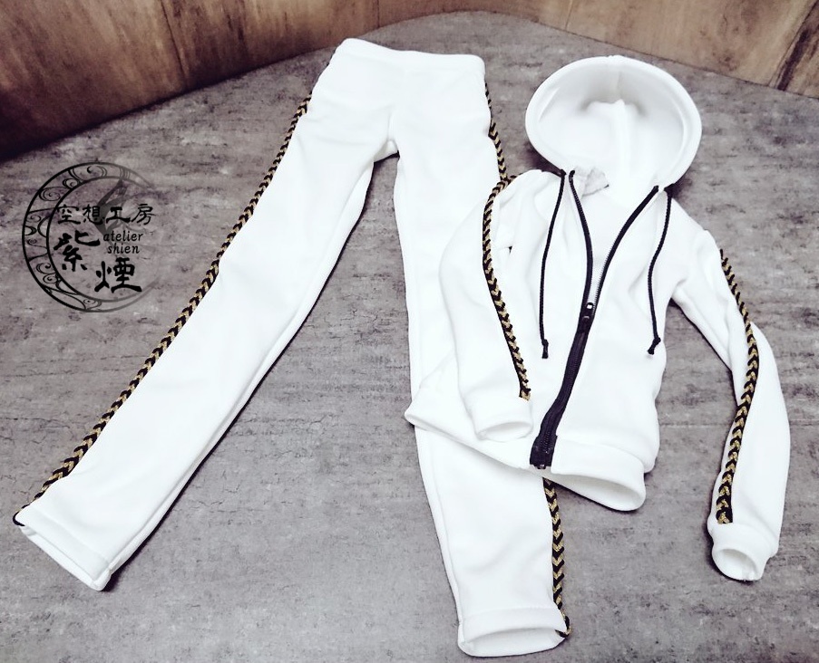 Smart Doll セットアップジャージ 白×黒