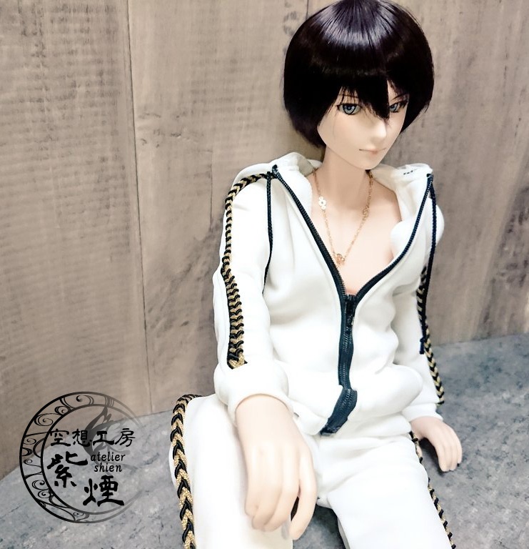 Smart Doll　セットアップジャージ 白×黒