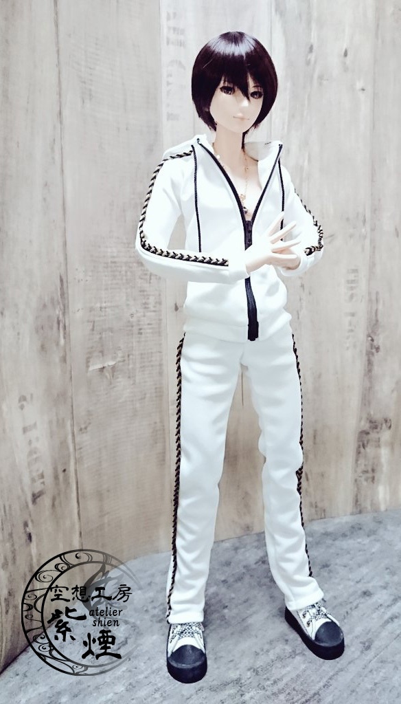 Smart Doll セットアップジャージ 白×黒