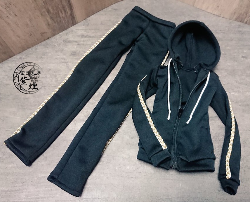 Smart Doll セットアップジャージ 黒×白