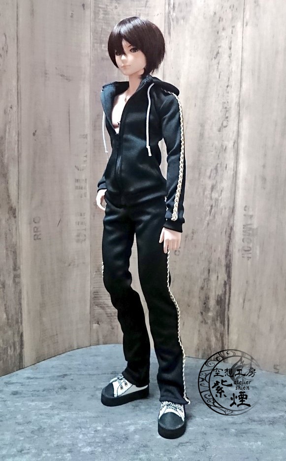 Smart Doll セットアップジャージ 黒×白