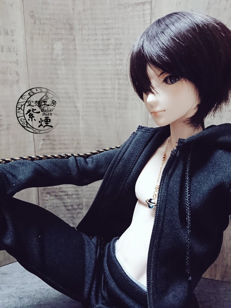 Smart Doll セットアップジャージ 黒×黒