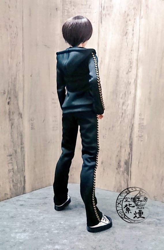 Smart Doll セットアップジャージ 黒×黒