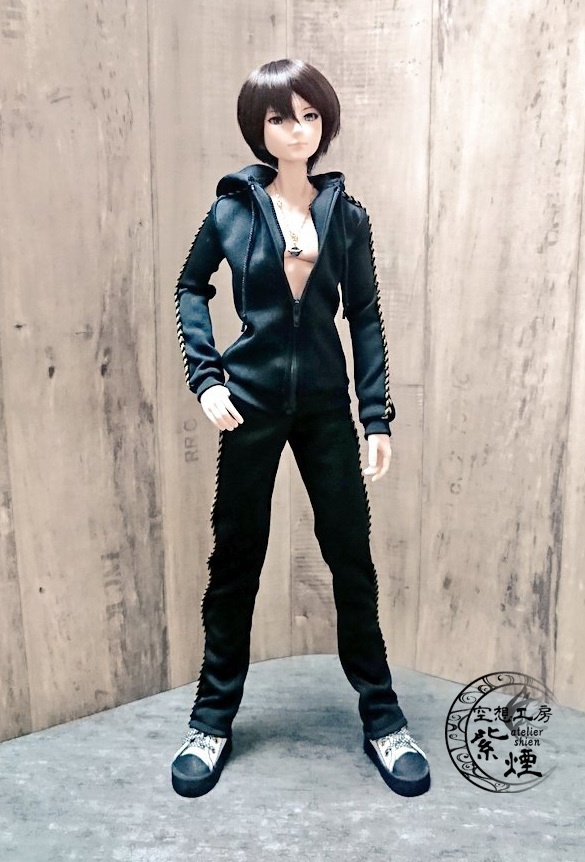 Smart Doll セットアップジャージ 黒×黒