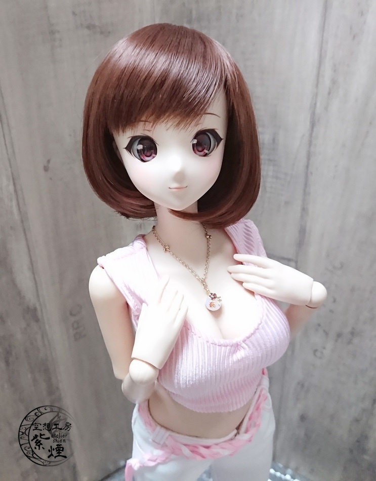 Smart Doll カラーステッチ七分丈パンツセット 桜