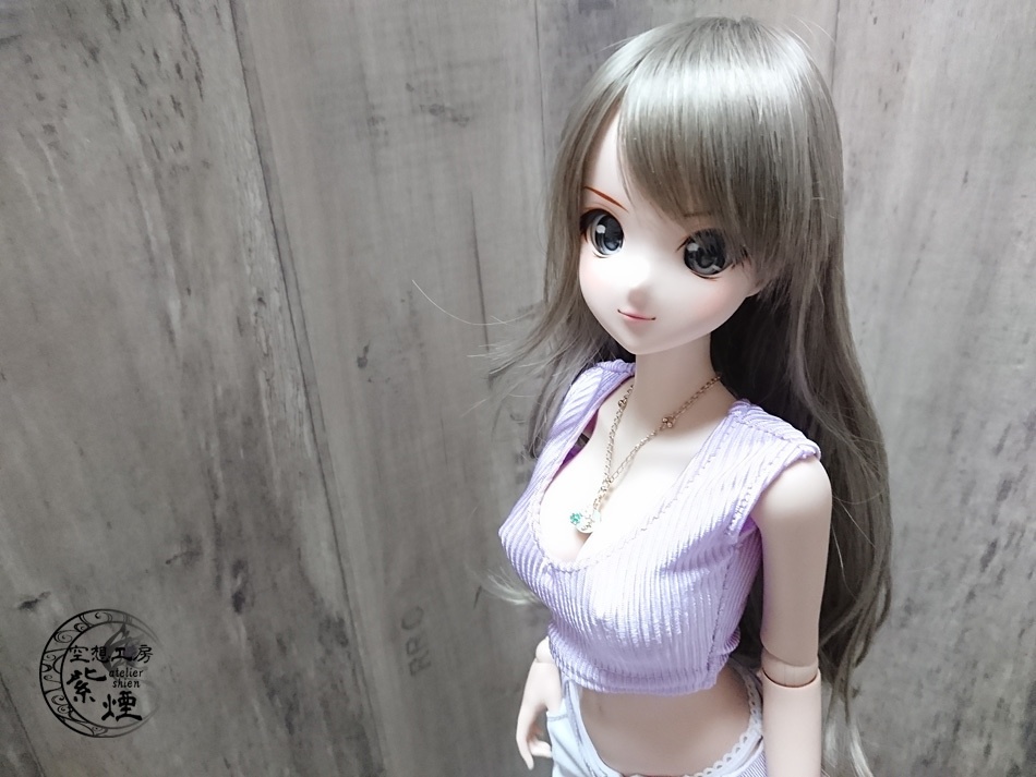 Smart Doll カラーステッチ七分丈パンツセット スミレ