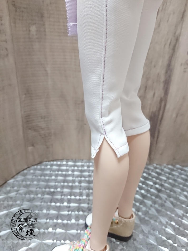 Smart Doll カラーステッチ七分丈パンツセット スミレ