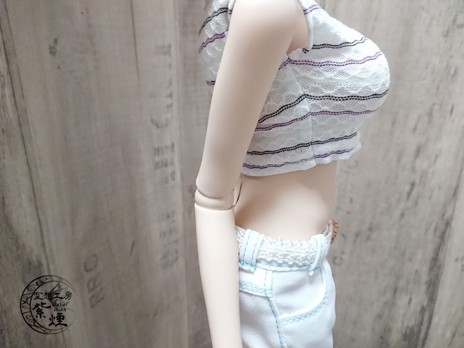 Smart Doll カラーステッチ七分丈パンツセット 渚