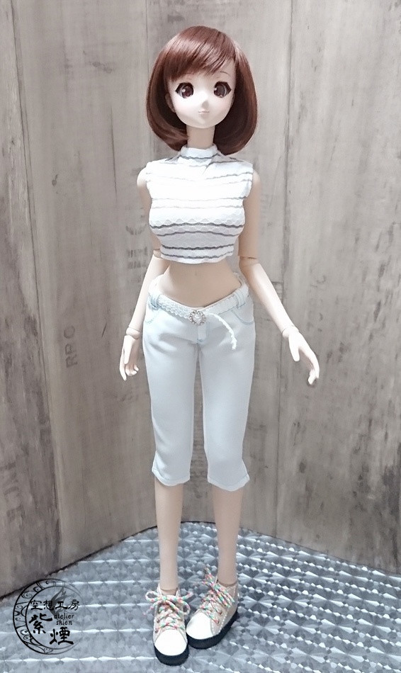 Smart Doll カラーステッチ七分丈パンツセット 渚