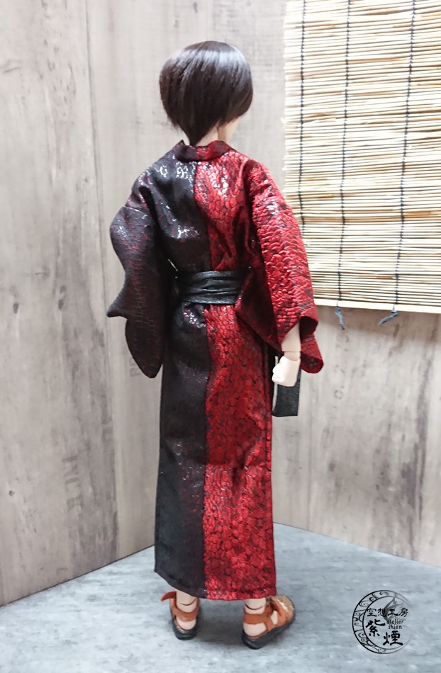 Smart Doll メンズ艶浴衣 赤×黒
