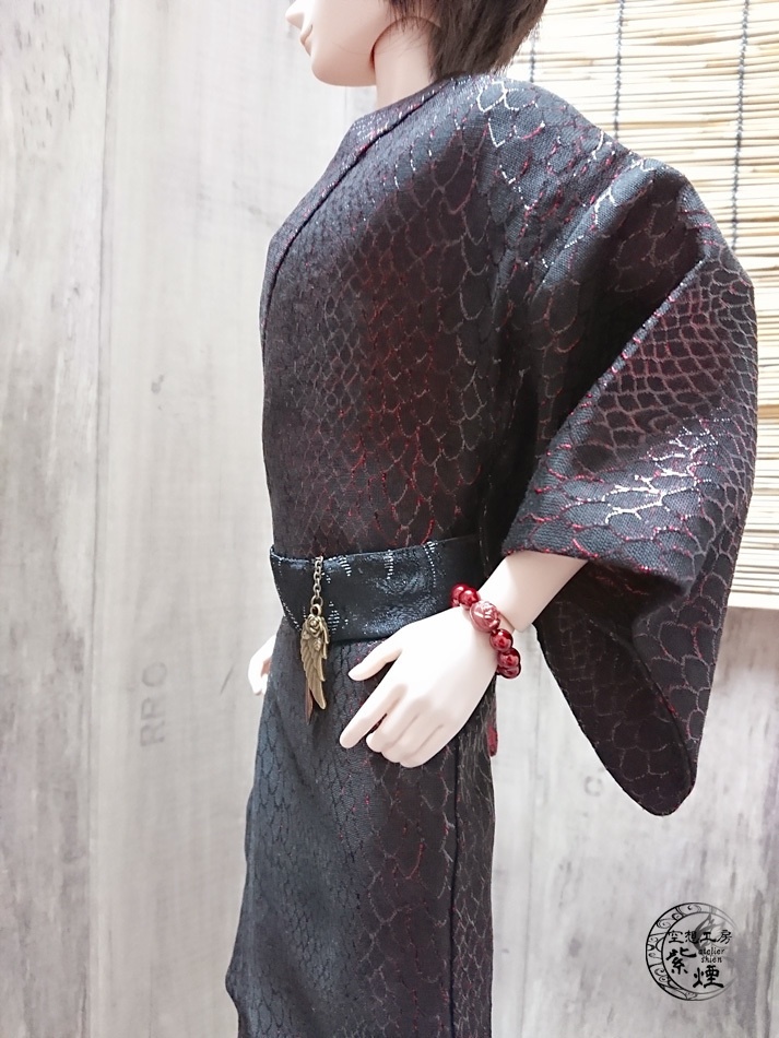 Smart Doll メンズ艶浴衣 赤×黒