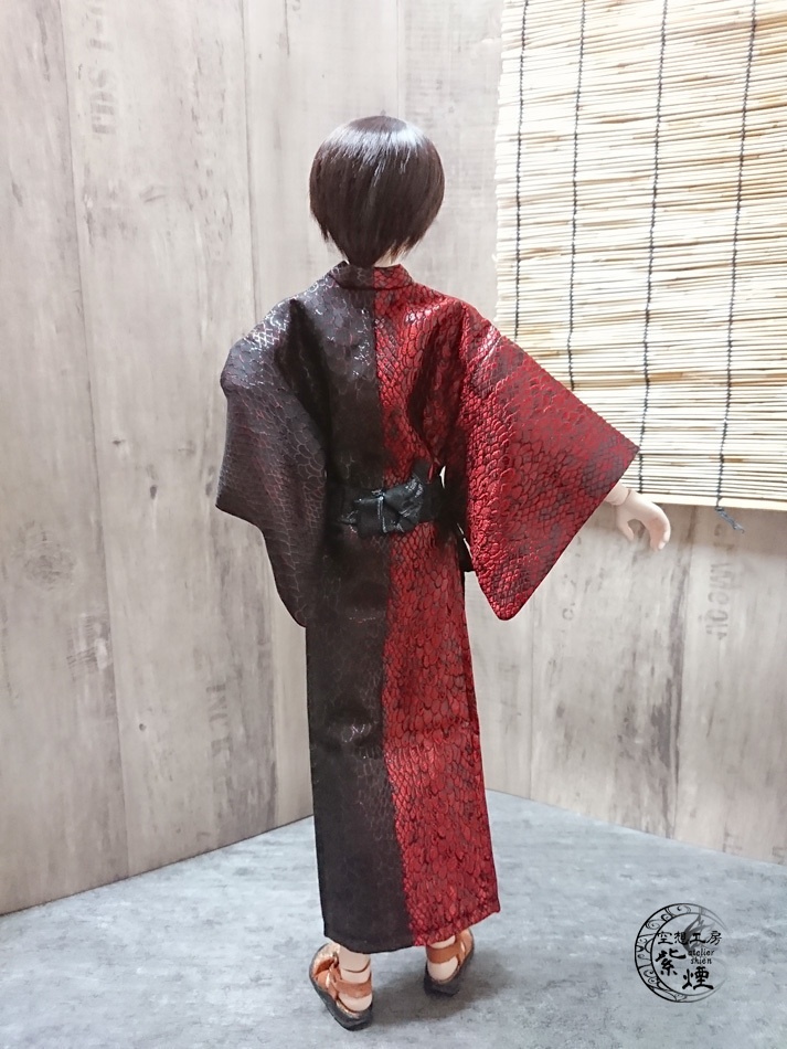 Smart Doll メンズ艶浴衣 赤×黒