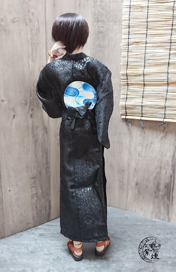 Smart Doll　メンズ艶浴衣　黒