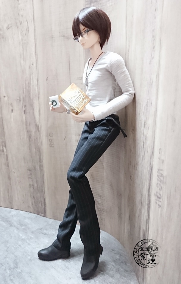 Smart Doll スラックス風パンツ ストライプ