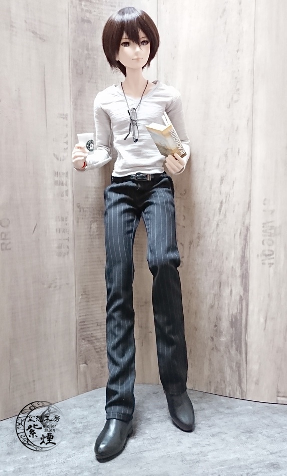 Smart Doll スラックス風パンツ ストライプ
