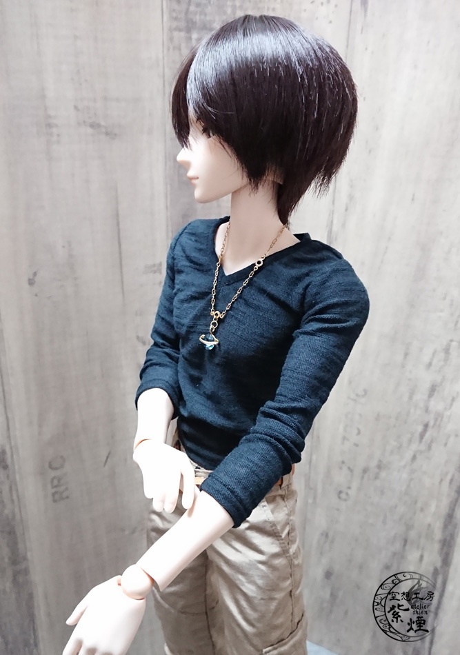 Smart Doll スラブ織Vネックカットソー