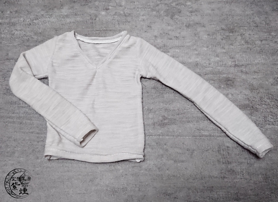 Smart Doll スラブ織Vネックカットソー