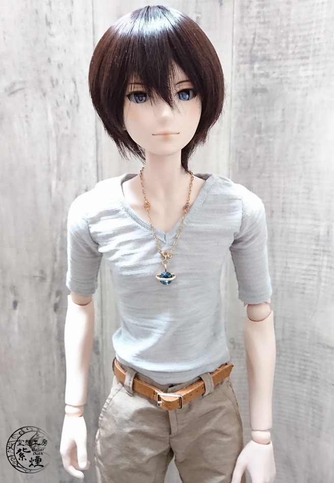 Smart Doll スラブ織Vネックカットソー
