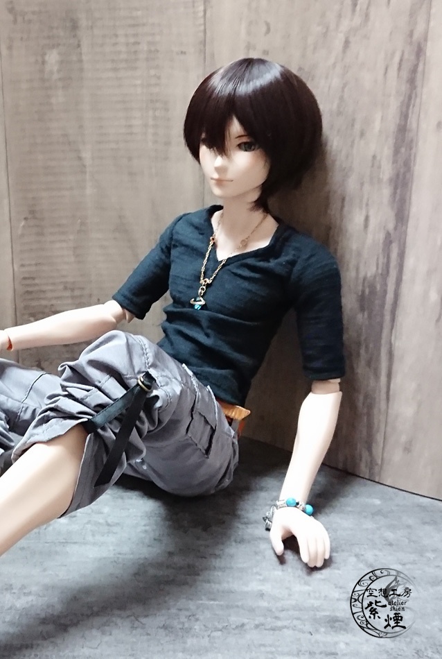 Smart Doll スラブ織Vネックカットソー