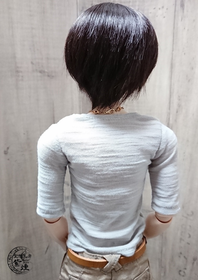 Smart Doll スラブ織Vネックカットソー