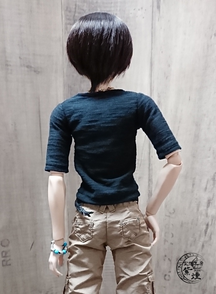 Smart Doll スラブ織Vネックカットソー