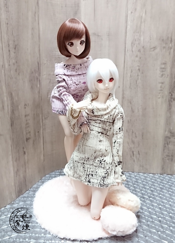 Smart Doll リブニットワンピース フレアシルエット