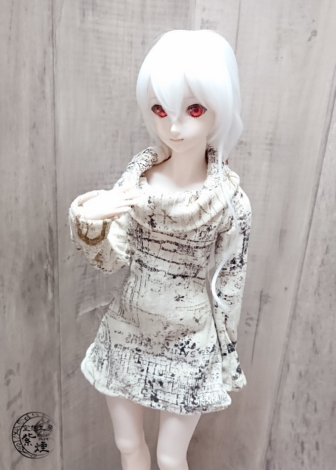 Smart Doll リブニットワンピース フレアシルエット