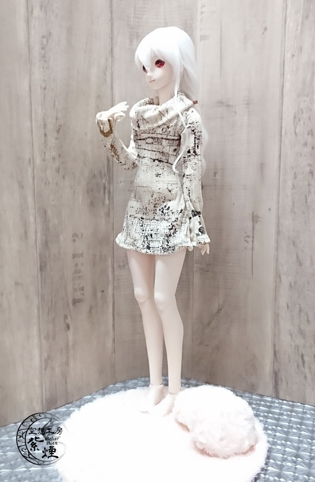 Smart Doll リブニットワンピース フレアシルエット