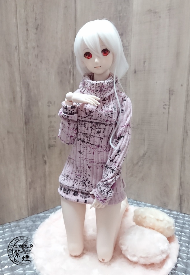 Smart Doll リブニットワンピース コクーンシルエット