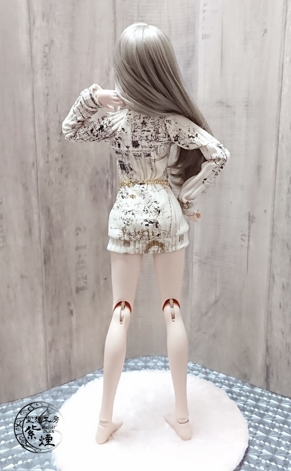 Smart Doll リブニットワンピース コクーンシルエット