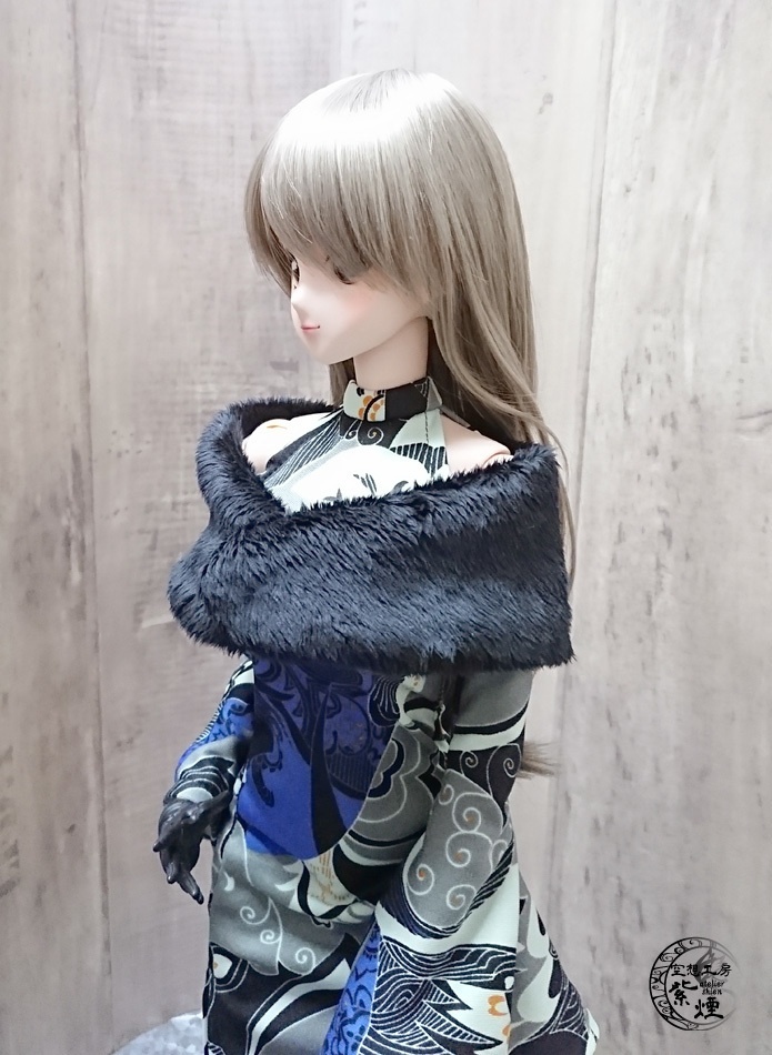 Smart Doll ファーショール (マグネット留め)