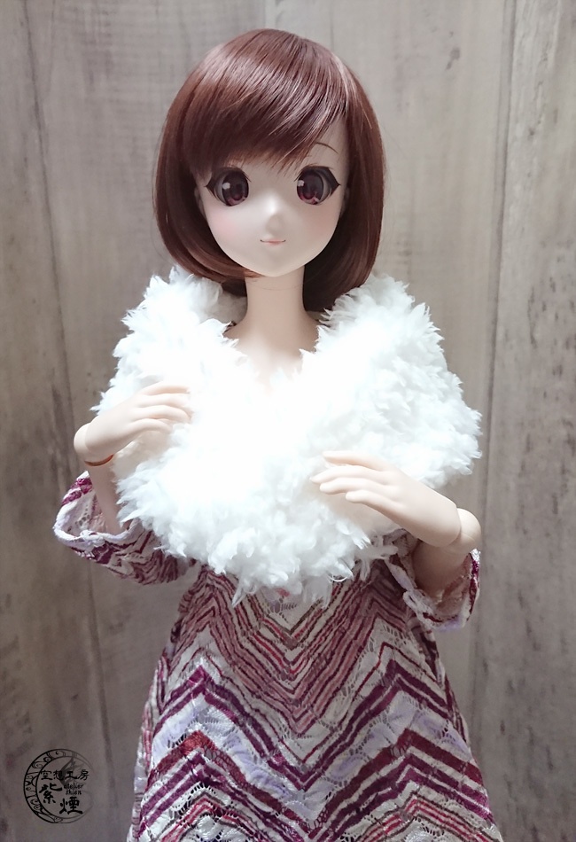 Smart Doll ファーショール (マグネット留め)