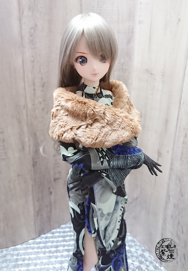 Smart Doll ファーショール (マグネット留め)