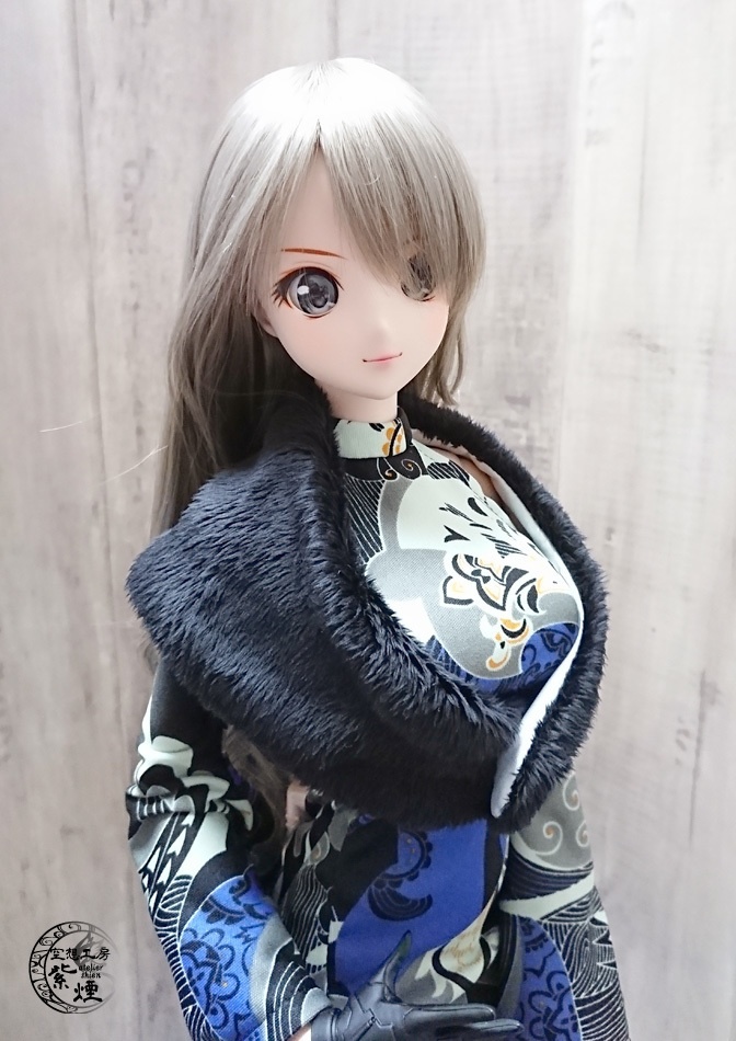 Smart Doll ファーショール (マグネット留め)