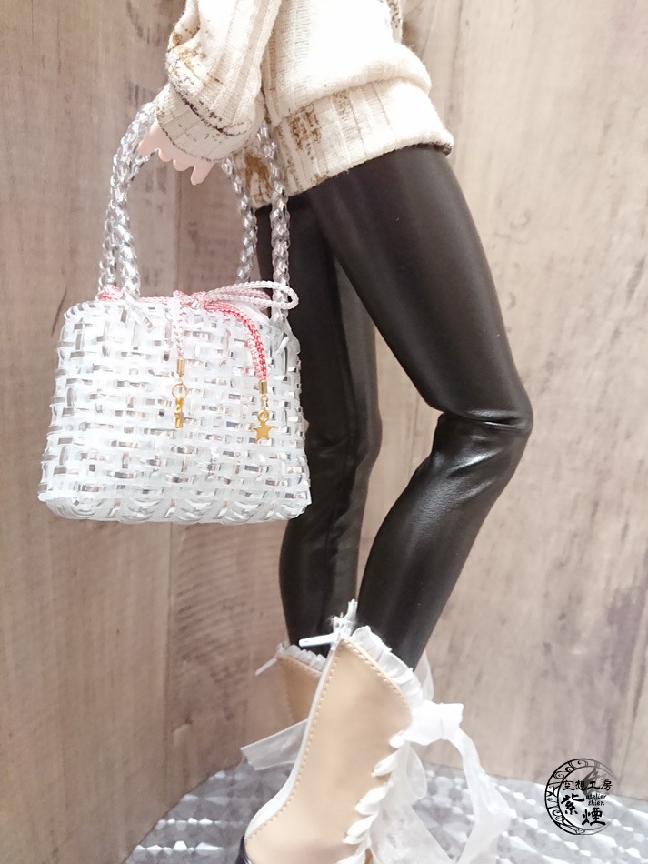 レギンスパンツ フェイクレザーブラック:Smart Doll・DD・DDdy用