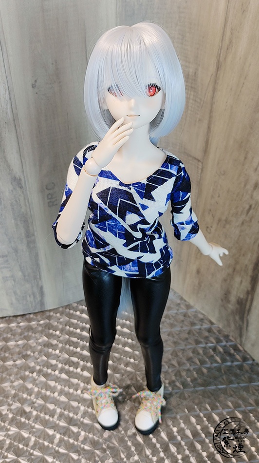 レギンスパンツ フェイクレザーブラック:Smart Doll・DD・DDdy用