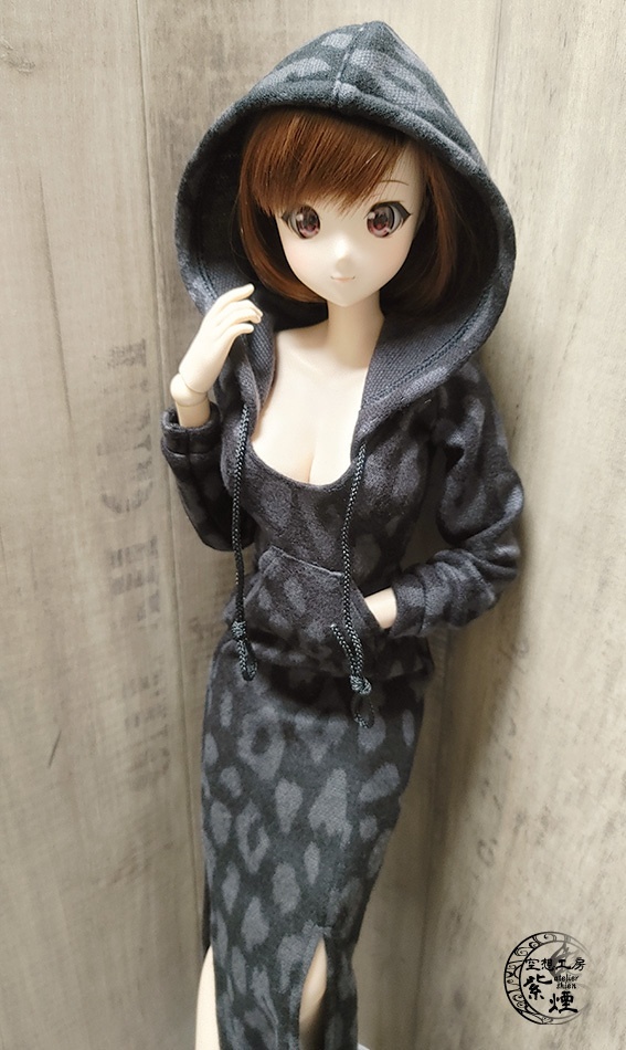 Smart Doll ニットロングワンピース レオパード